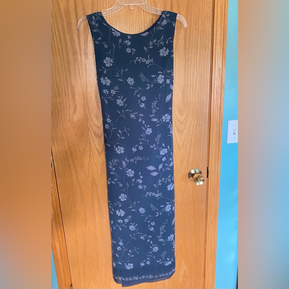 Norton McNaughton petites blue maxi dress Sz PM
